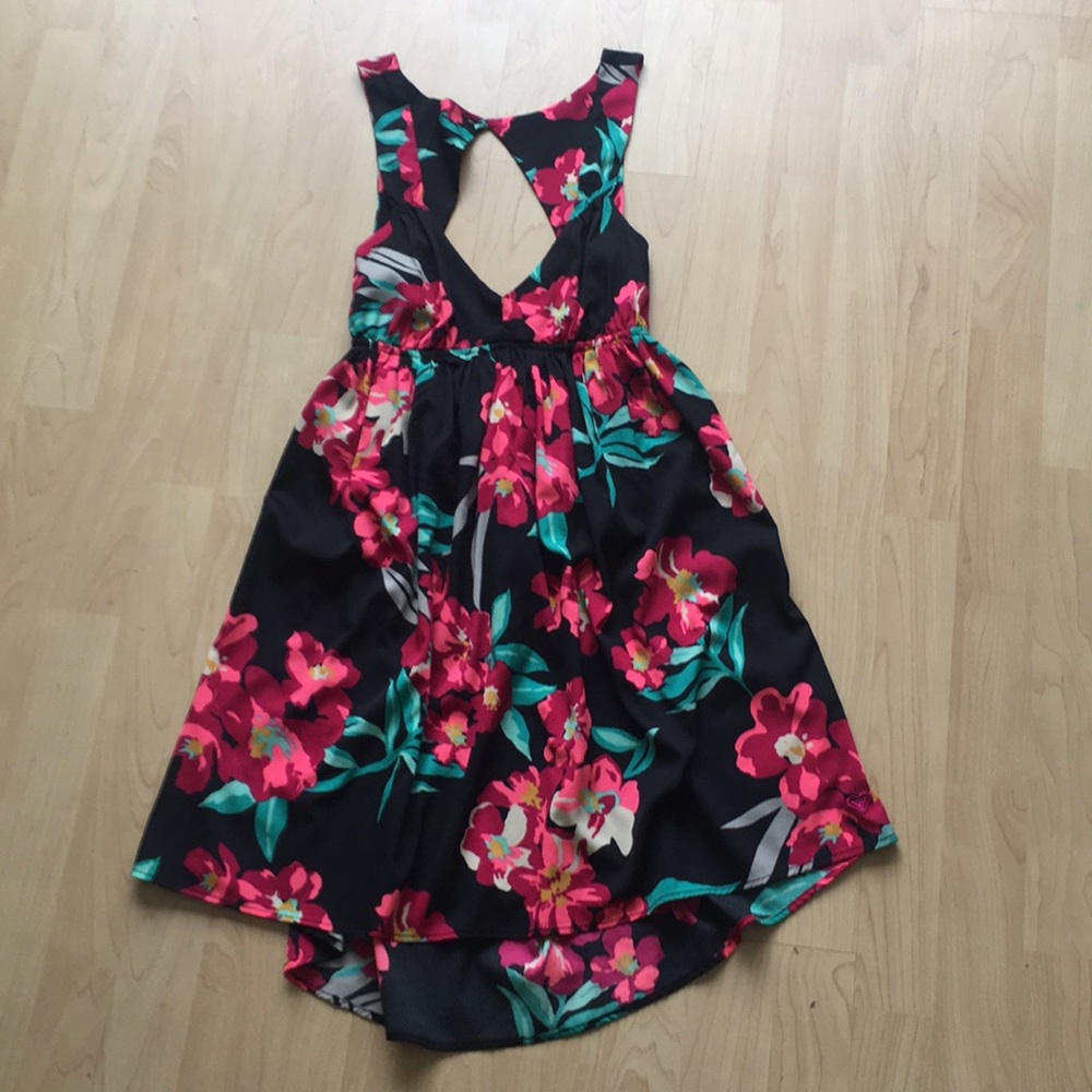 Floral Roxy Babydoll Dress